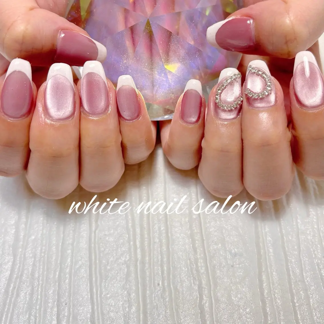 ネイル フットネイル ラメ(グリッター) 持ち込み ハンドネイル white nail salonのネイルデザイン