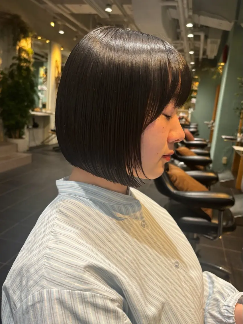 ショート ワンレンボブ ボブ 表参道/¥0カット /ツヤボブ✨/リョウのヘアスタイル