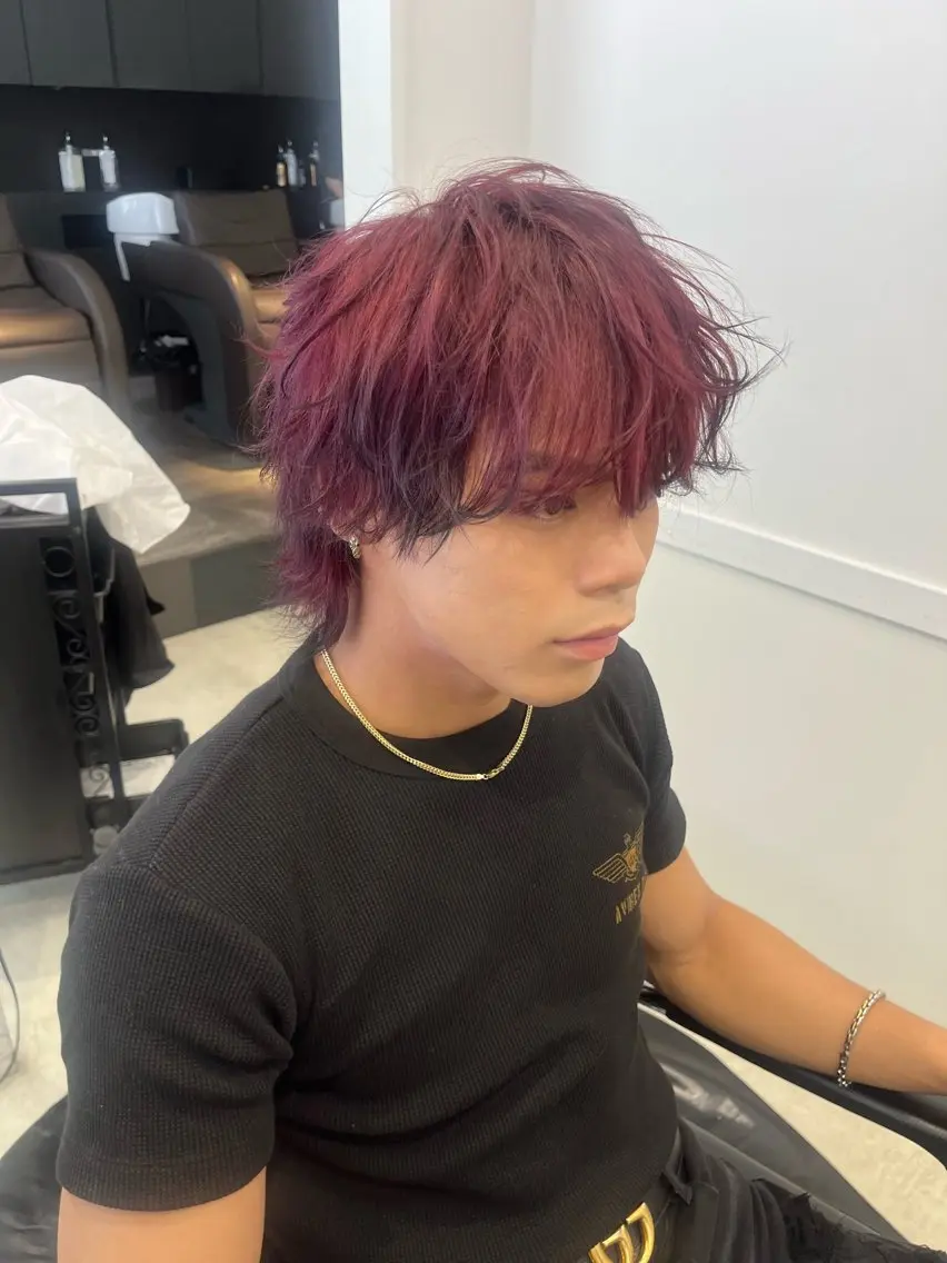 カラー メンズ メンズブリーチ ブリーチ 透明感カラー ダブルカラー 髪質改善 【ただの天才 🎨】のヘアスタイル