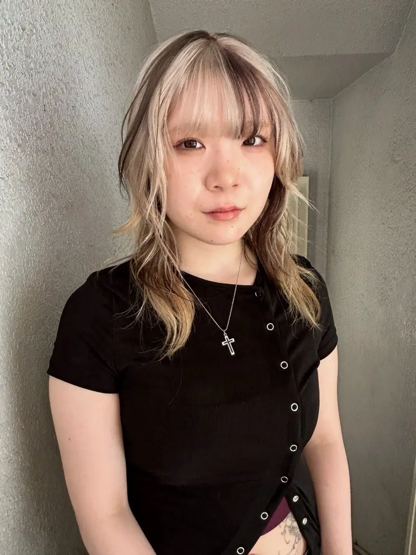 セミロング カラー ヘアカラー トリートメント ケアパーマ/ケアブリ ーチdaisukeのヘアスタイル