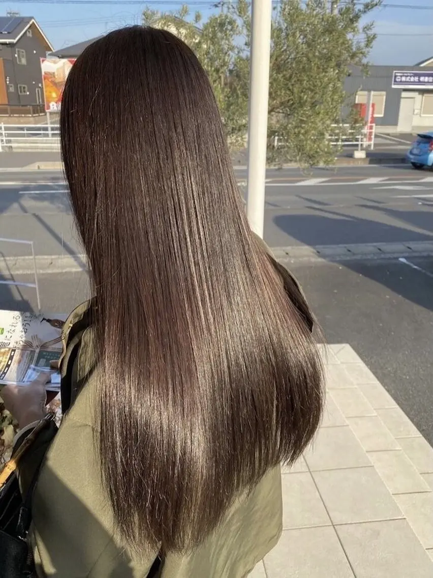カット+選べるカラーの写真