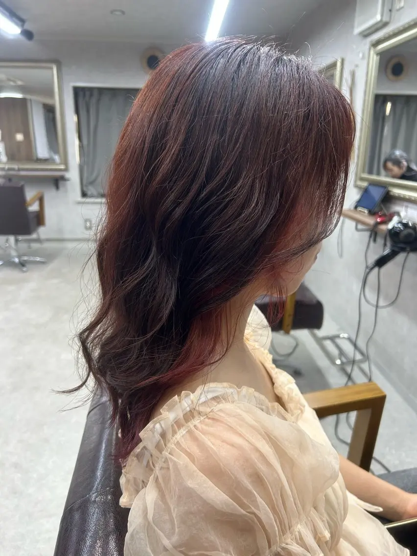 ロング カラー Lien 深井店のヘアスタイル