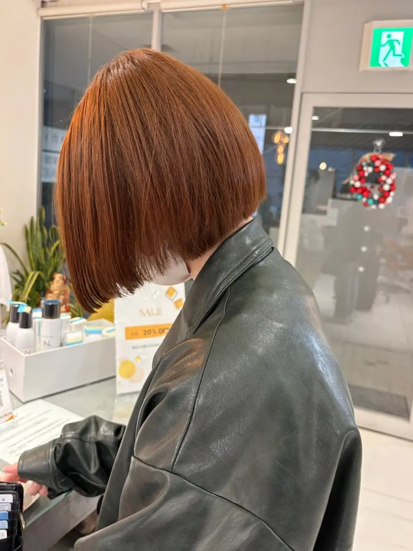 【U30限定】✨カット+ケア艶カラー✨ダメージを抑えながら透明感と艶感を叶えるワンカラー🥣の写真
