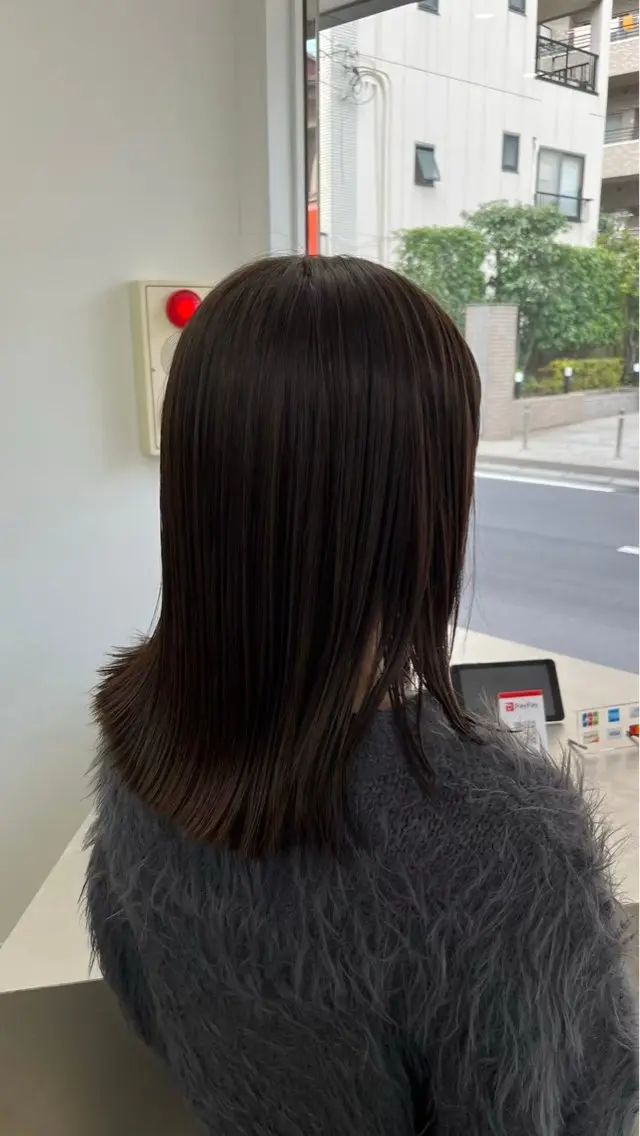 セミロング ヘアカラー トリートメント カラーモデル募集☆ 山村梨香のヘアスタイル