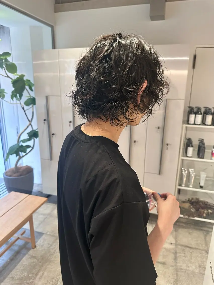 パーマ ボブ mio/【日本橋】 撮影モデルのヘアスタイル