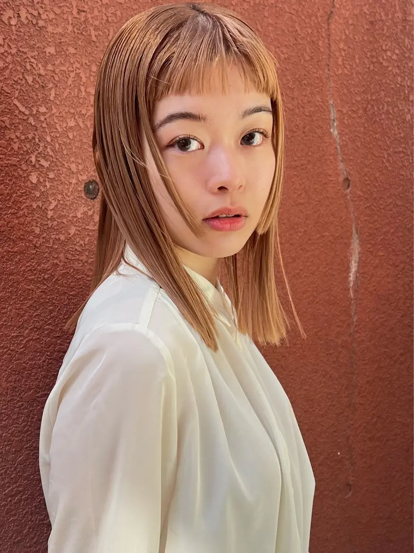 ミディアム カラー ベージュカラー ブリーチ ケアブリーチ 透明感カラー ハイトーンカラー カット ヘアカラー 💎透明感カラー特化 💎TAISEIのヘアスタイル