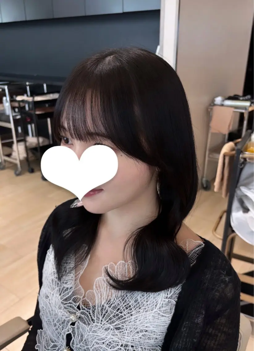 ミディアム カラー カット ヘアカラー トリートメント 🎀韓国ヘア🎀 高橋 凜羽のヘアスタイル