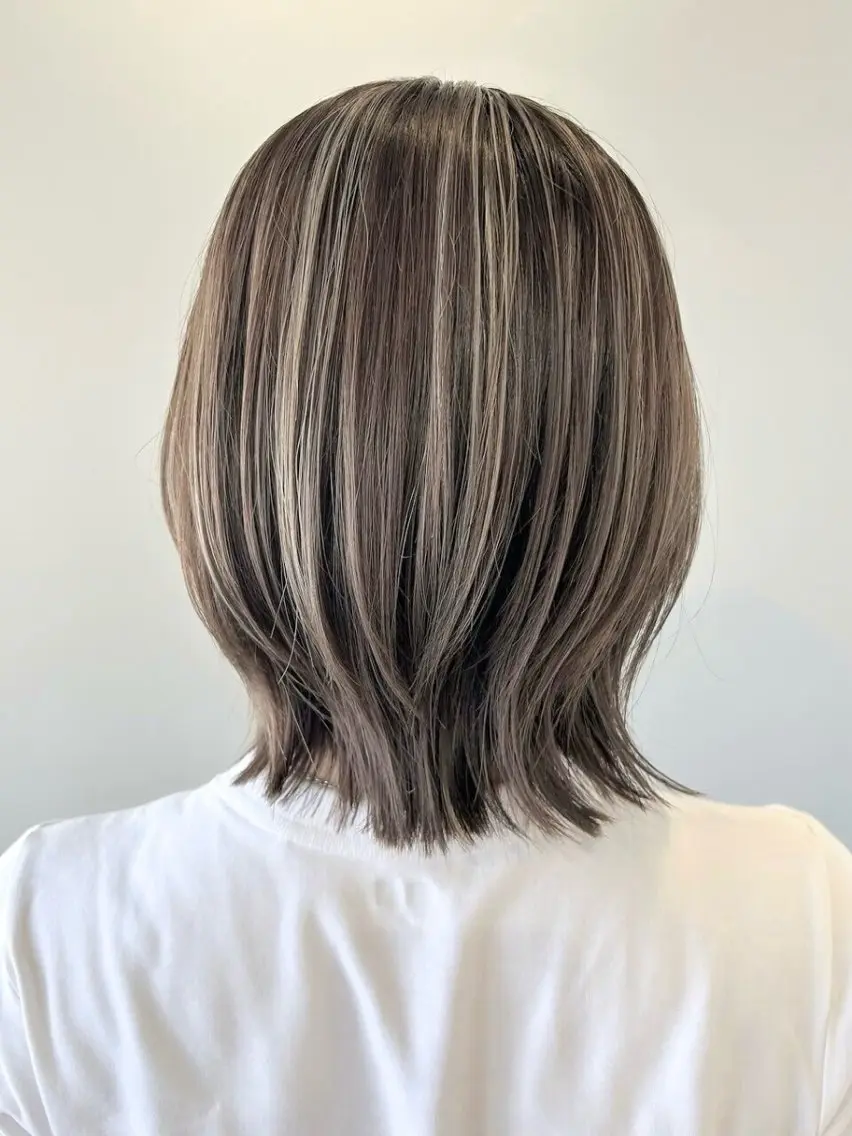 ミディアム カラー ハイライトカラー ハイライト ヘアカラー オーガニックカラー/ ハイライト/kahoのヘアスタイル