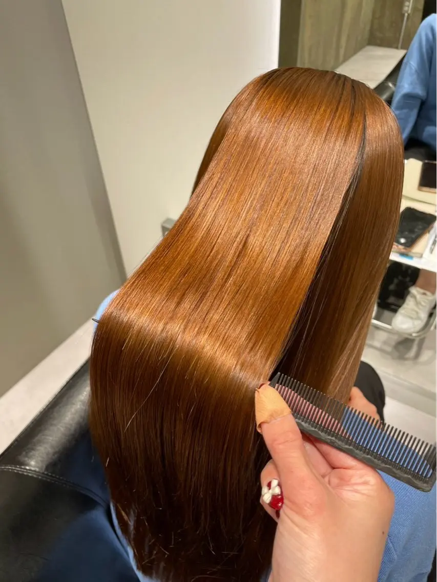 ロング カラー 髪質改善 Lino nanaのヘアスタイル