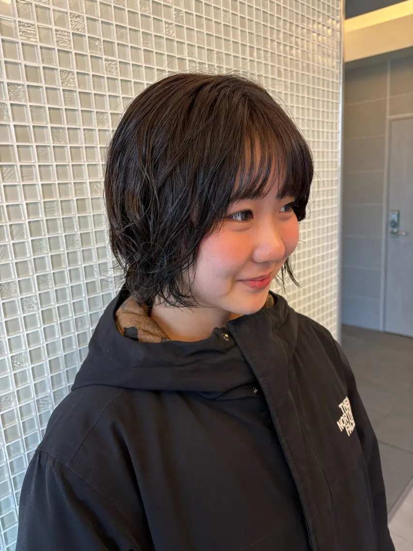 ショート カラー パーマ 🎀レイヤー/パーマ カラー/ai🎀のヘアスタイル