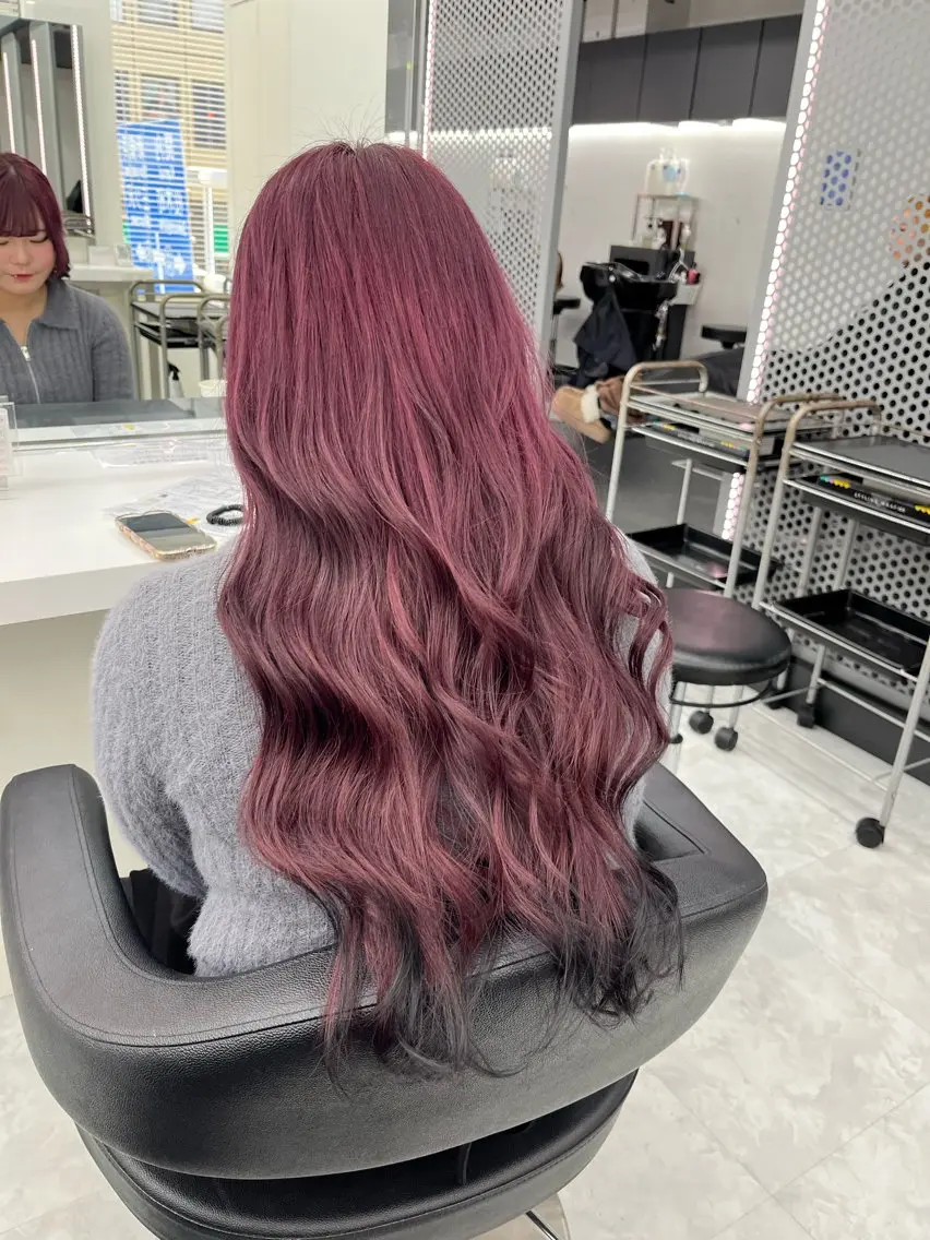 ロング カラー ピンクカラー ヘアカラー 💖トレンド春夏 カラー💖FUTAのヘアスタイル