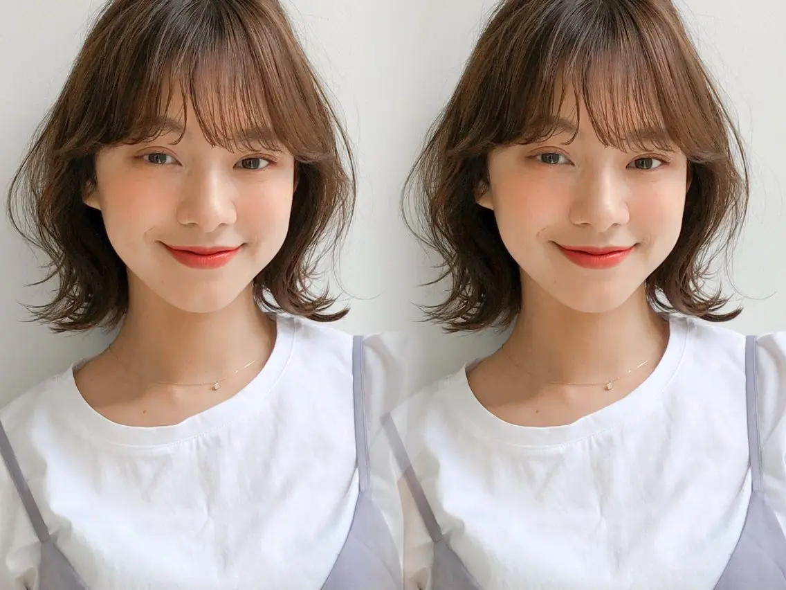 ミディアム カラー ボブ カット ヘアカラー トリートメント レイヤー×髪質改善✨ 渋谷/佐藤侑哉のヘアスタイル