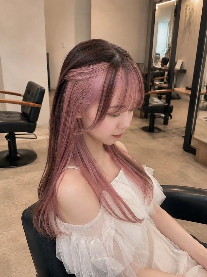 カラー ヘアカラー 🎀ハイトーン/イン ナーカラー♡ねお🎀のヘアスタイル