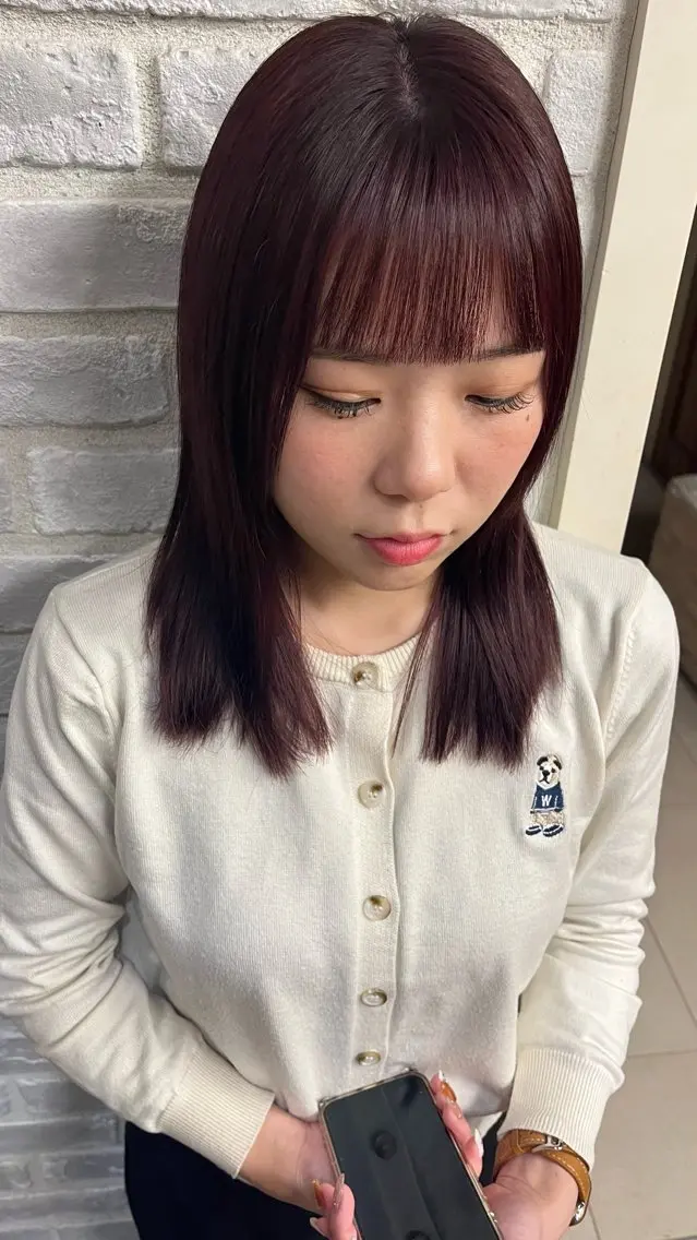 カラー ヘアカラー 【美ボブ.艶カラー. 梅田茶屋町】midoのヘアスタイル