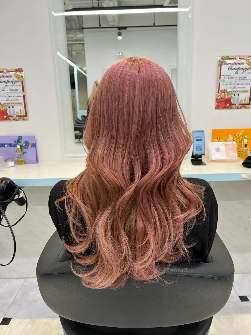 ロング カラー ヘアカラー トリートメント ブリーチカラー 🩵MIZUKIのヘアスタイル