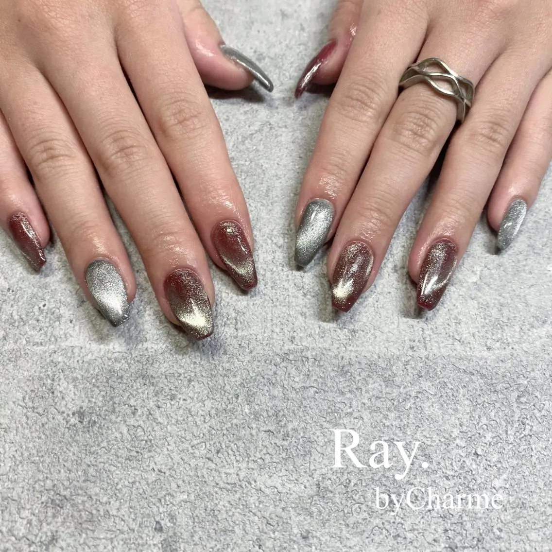 ネイル Ray. /綺麗目ニュアンスのネイルデザイン