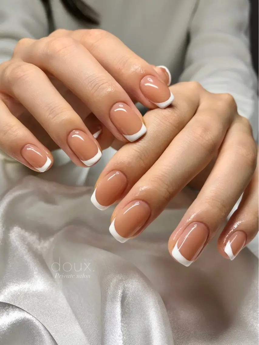 ネイル フレンチネイル グラデーション 韓国ネイル ワンカラーネイル シンプルネイル doux. nailのネイルデザイン