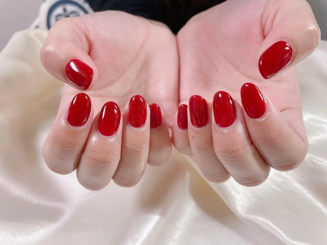 ネイル ボルドー ハンドネイル mogunail &blowのネイルデザイン