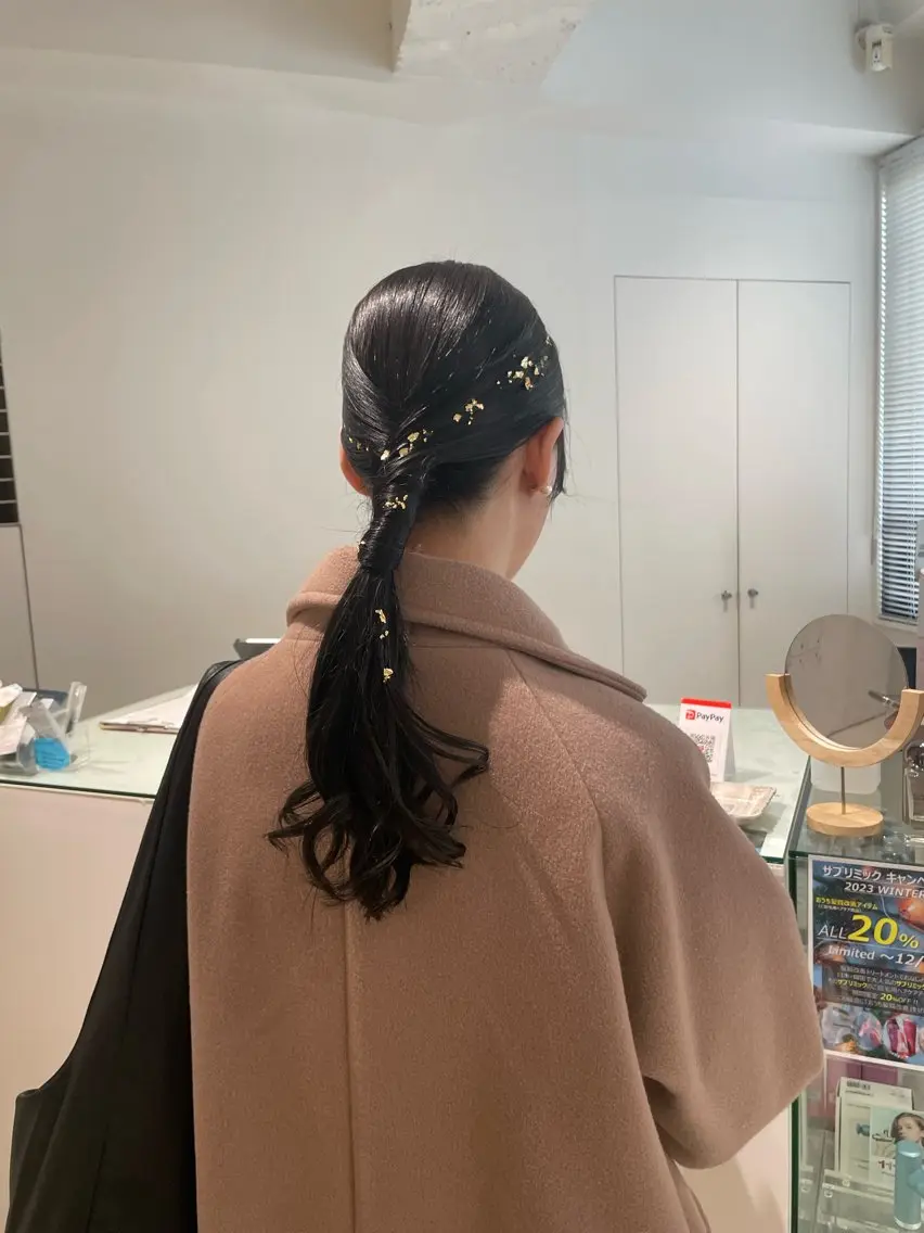 ロング ヘアアレンジ ヘアセット loely 💞miyuのヘアスタイル