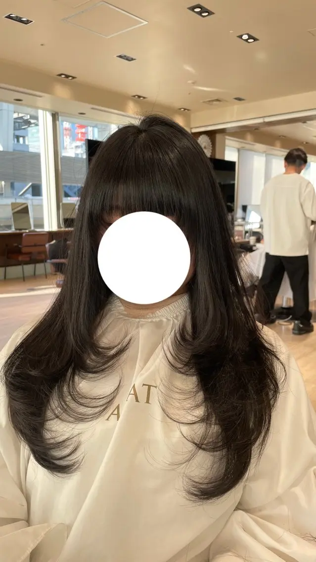 ロング レイヤーカット umi/レイヤー カット/アレンジのヘアスタイル