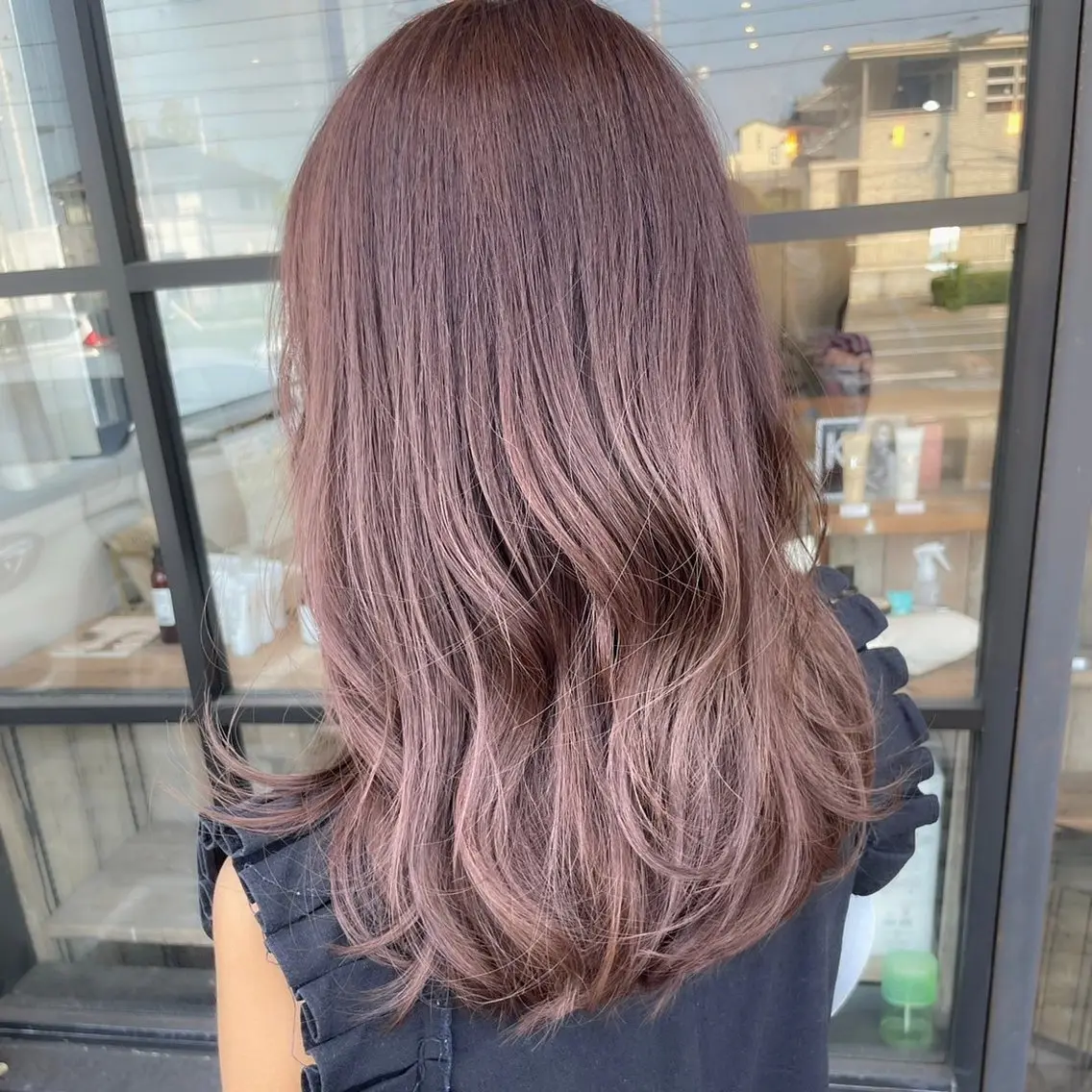 セミロング ヘアカラー 透明感カラー/パーマ 🌀アオノのヘアスタイル