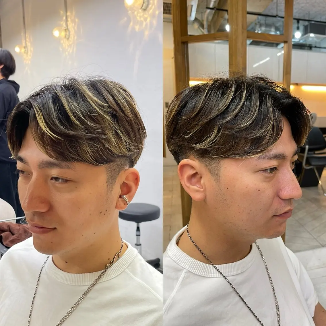 ショート カラー メンズ メンズハイライト ハイライトカラー ハイライト カット ヘアカラー 韓国スタイル🌈木村 和祐🌈のヘアスタイル