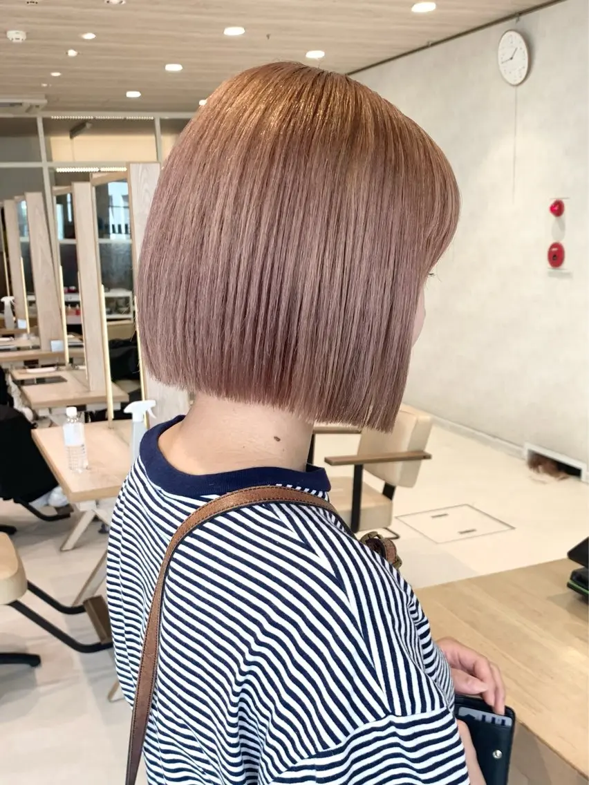 ショート カラー フェザー/ニュアンス パーマ/ryutoのヘアスタイル