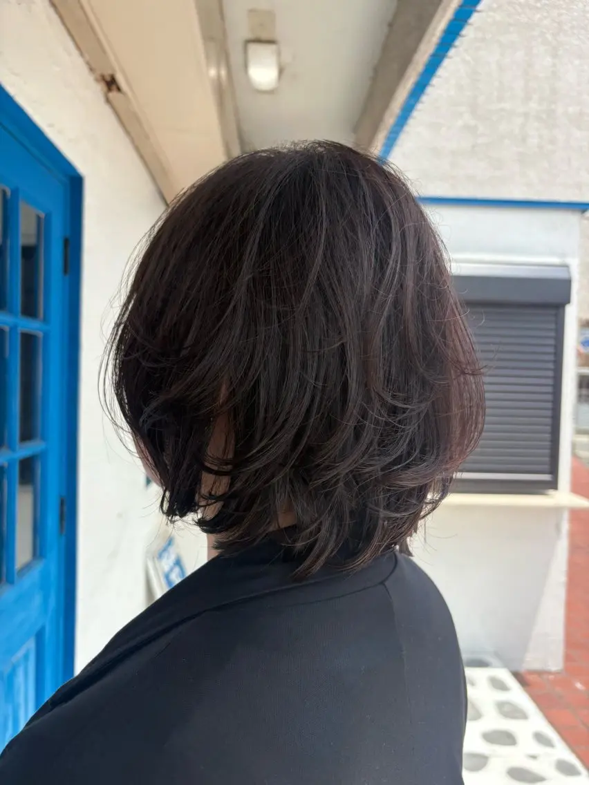 ショート カラー アッシュ アッシュブラウン ブラウンカラー 透明感カラー 顔周りカット カット ヘアカラー トリートメント ヘッドスパ atelier majuのヘアスタイル