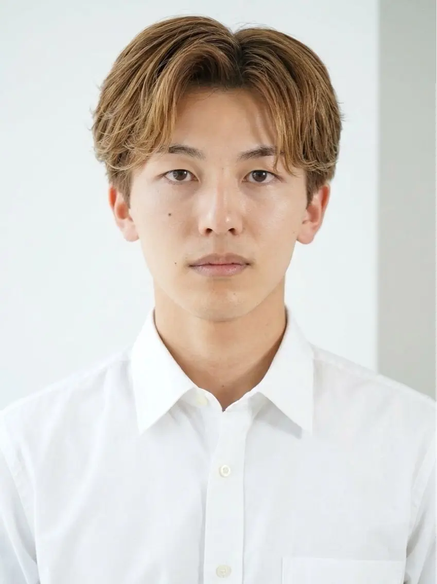 ミディアム メンズ 上條 遥也のヘアスタイル