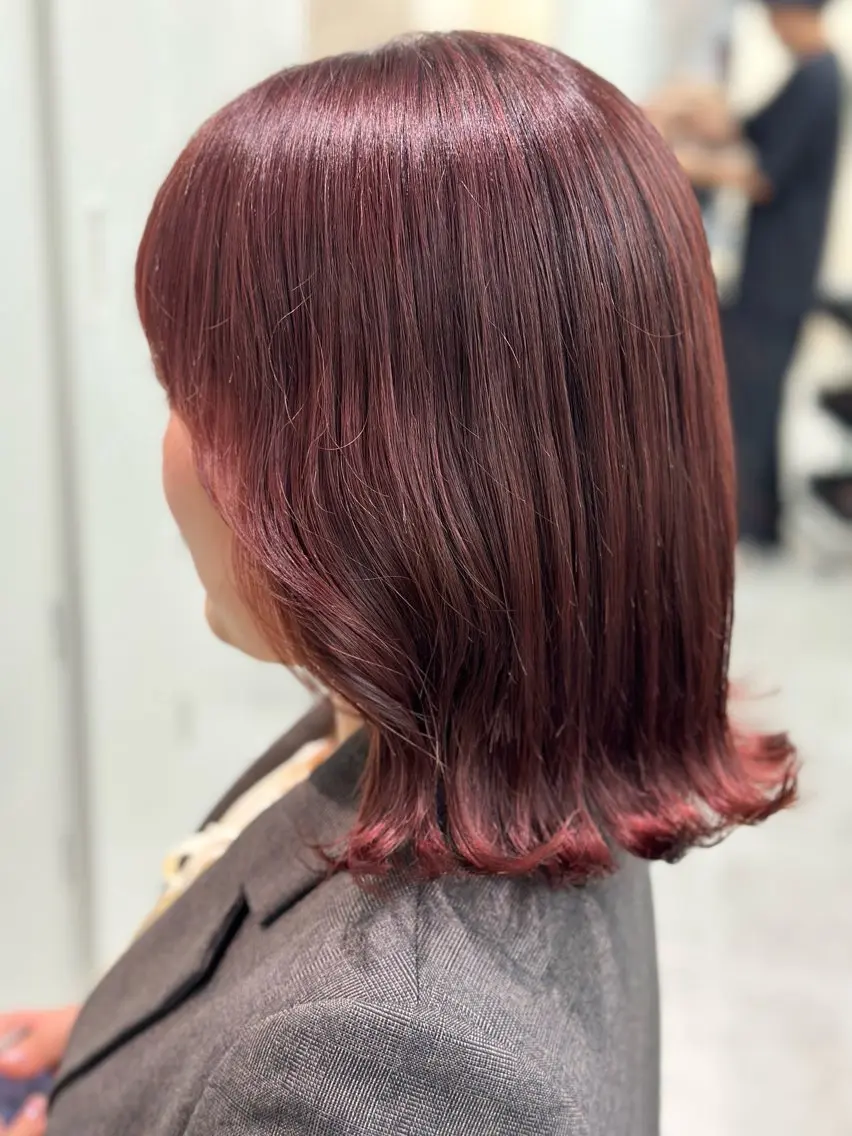 ミディアム カラー 🤍透明感カラー🤍 Moeのヘアスタイル