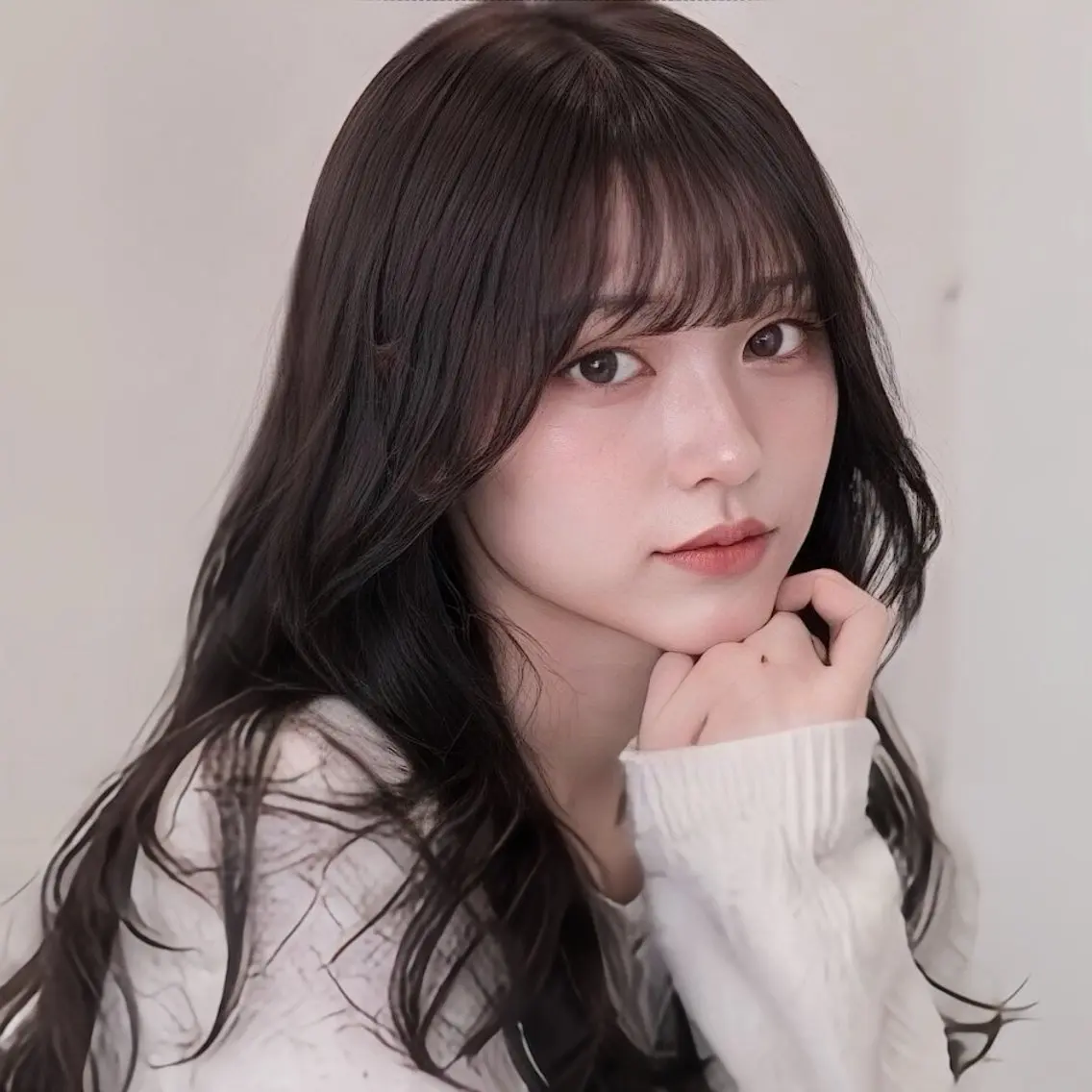 ロング カット 縮毛矯正 トリートメント 池袋/前髪/顔周り 🎀髪質改善おばかんのヘアスタイル