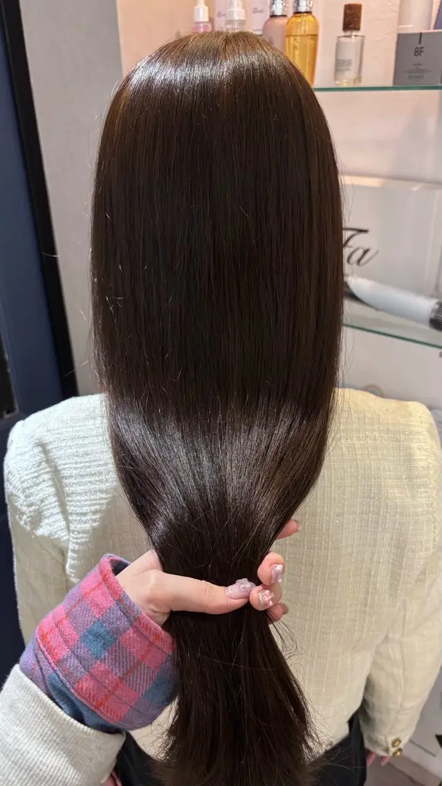 ロング カラー 髪質改善 トリートメント ヘアカラー トリートメント Karin trスタイリスト🥀のヘアスタイル