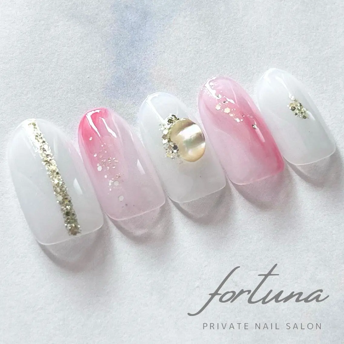 ネイル ニュアンスネイル fortuna 武藤裕美のネイルデザイン