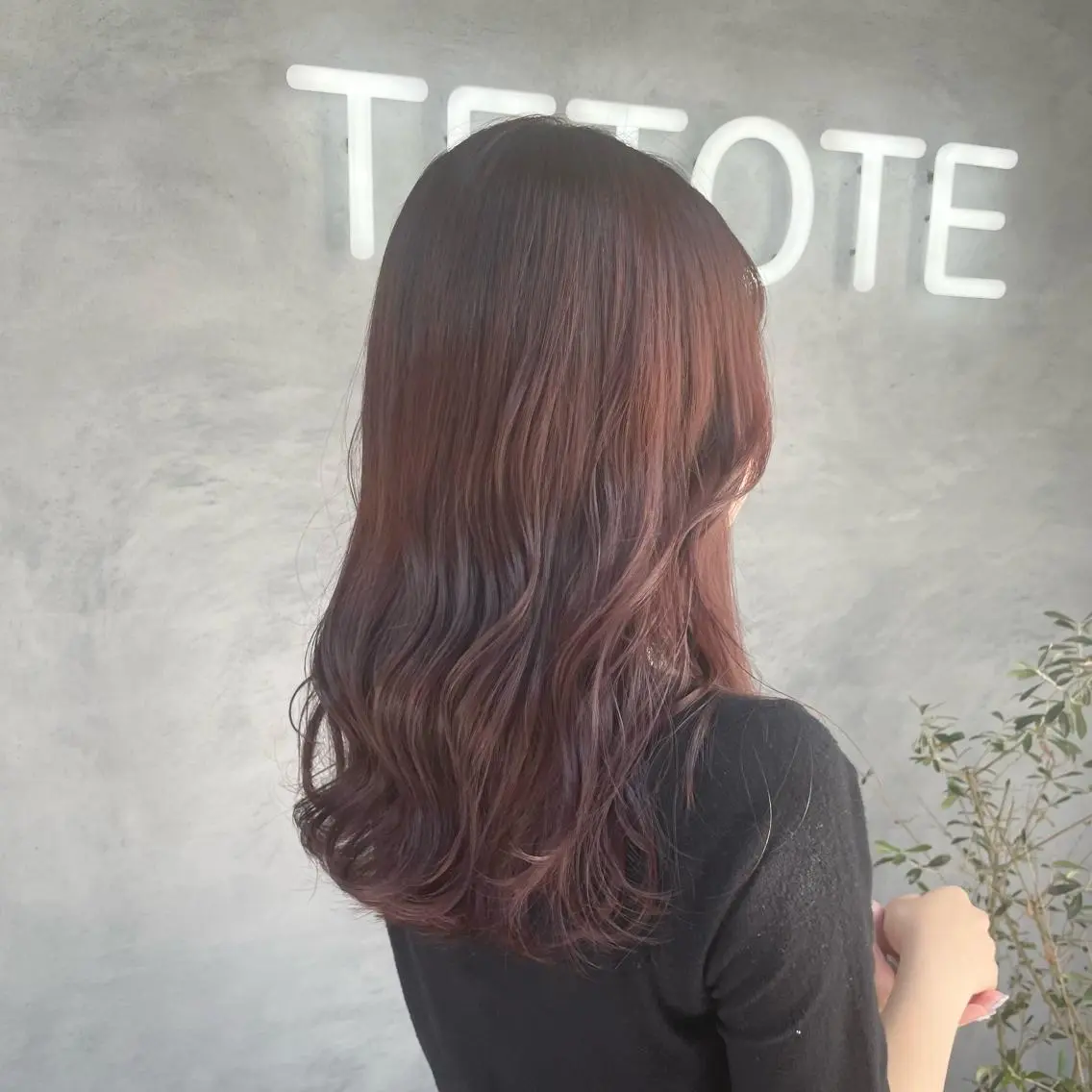 セミロング カラー いなみね はるきのヘアスタイル