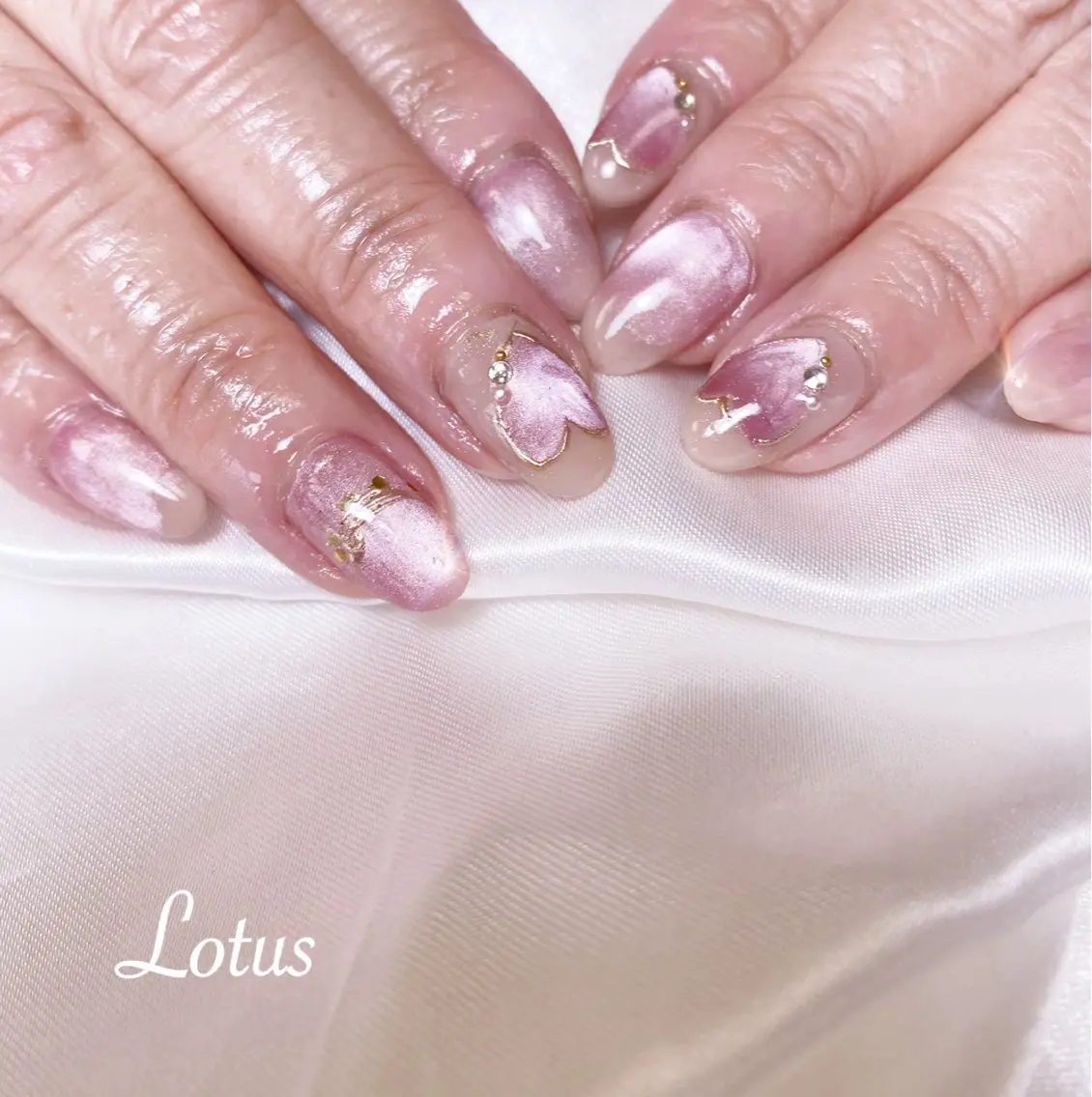 ネイル ハンドネイル ネイル＆脱毛 Lotus🌸のネイルデザイン