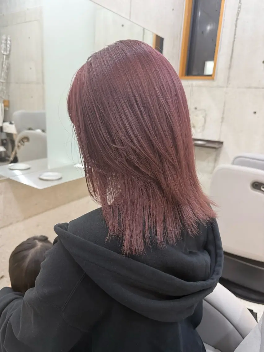 ミディアム カラー ブリーチ ヘアカラー トリートメント SLOW🫧 ルナ🫧のヘアスタイル