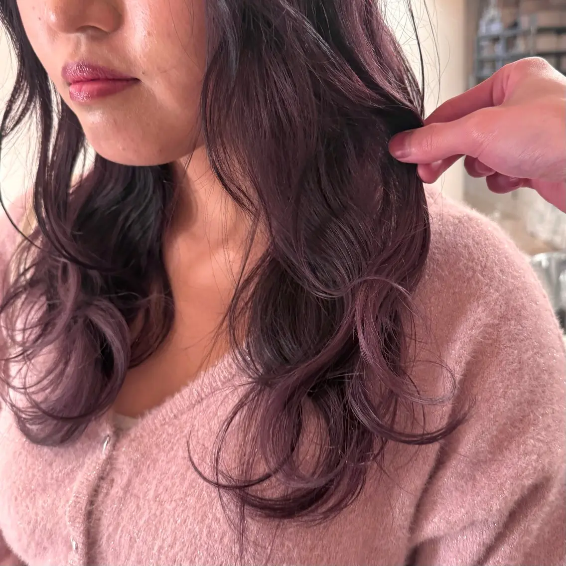 ミディアム SHIN レイヤーカットのヘアスタイル
