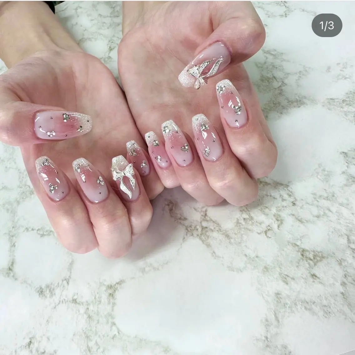 ネイル チークネイル マグネットネイル リボン Rumia Salonのエステ・リラクイメージ
