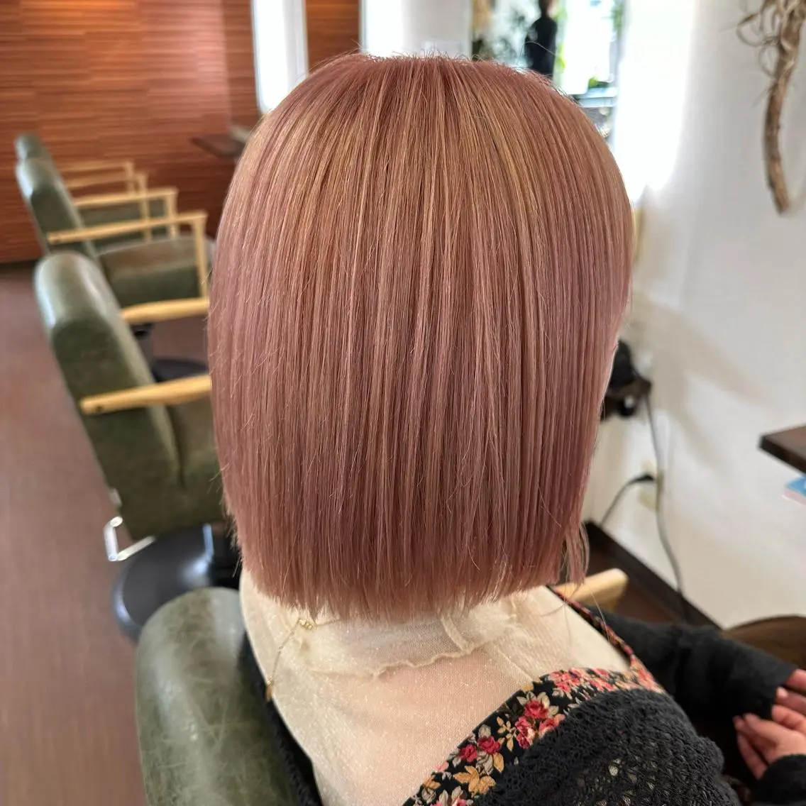 ショート カラー ボブ 💜推しインナー カラー/菊池柊真💜のヘアスタイル