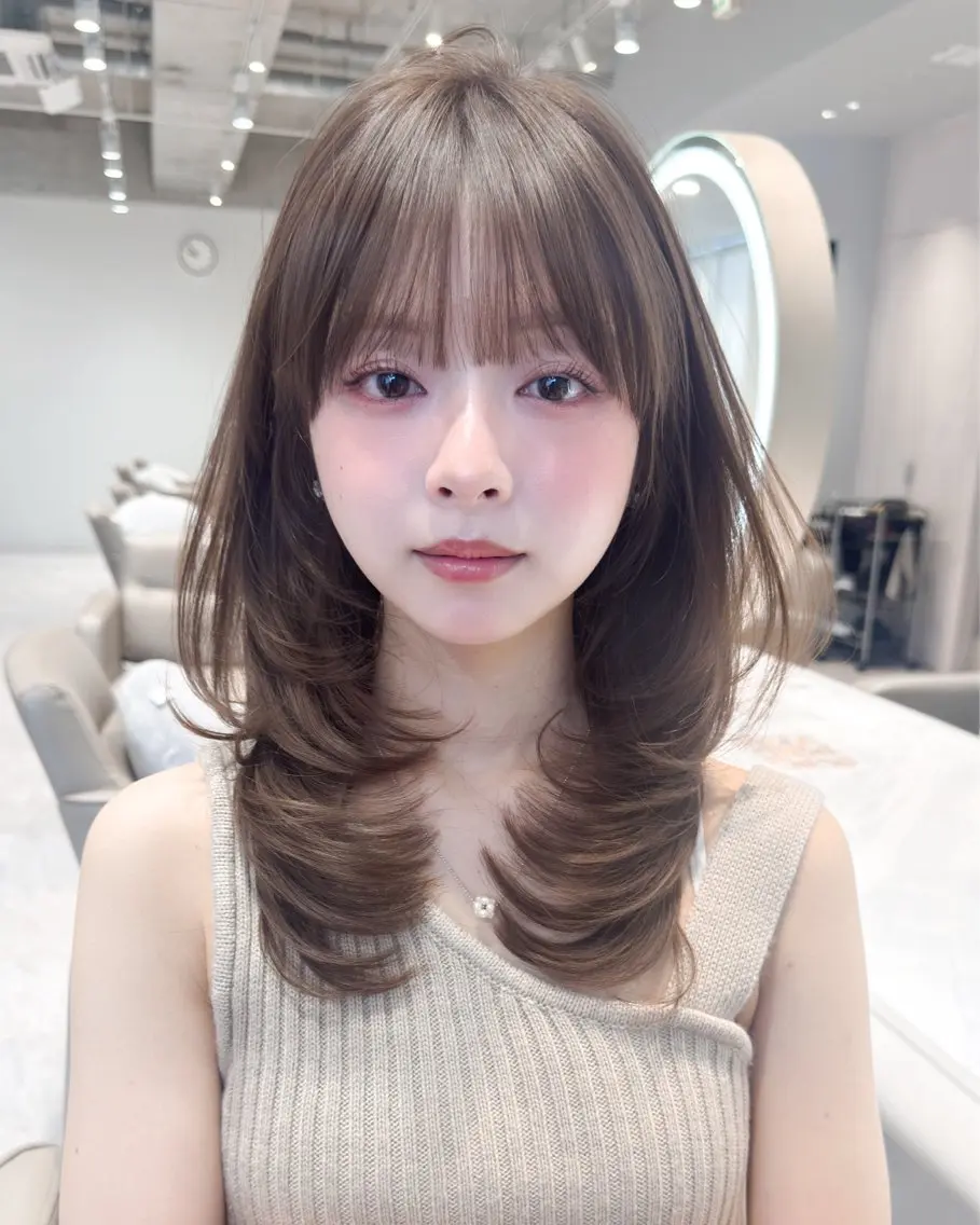 セミロング カラー sumire ༊·˚ 透明感／艶Colorのヘアスタイル