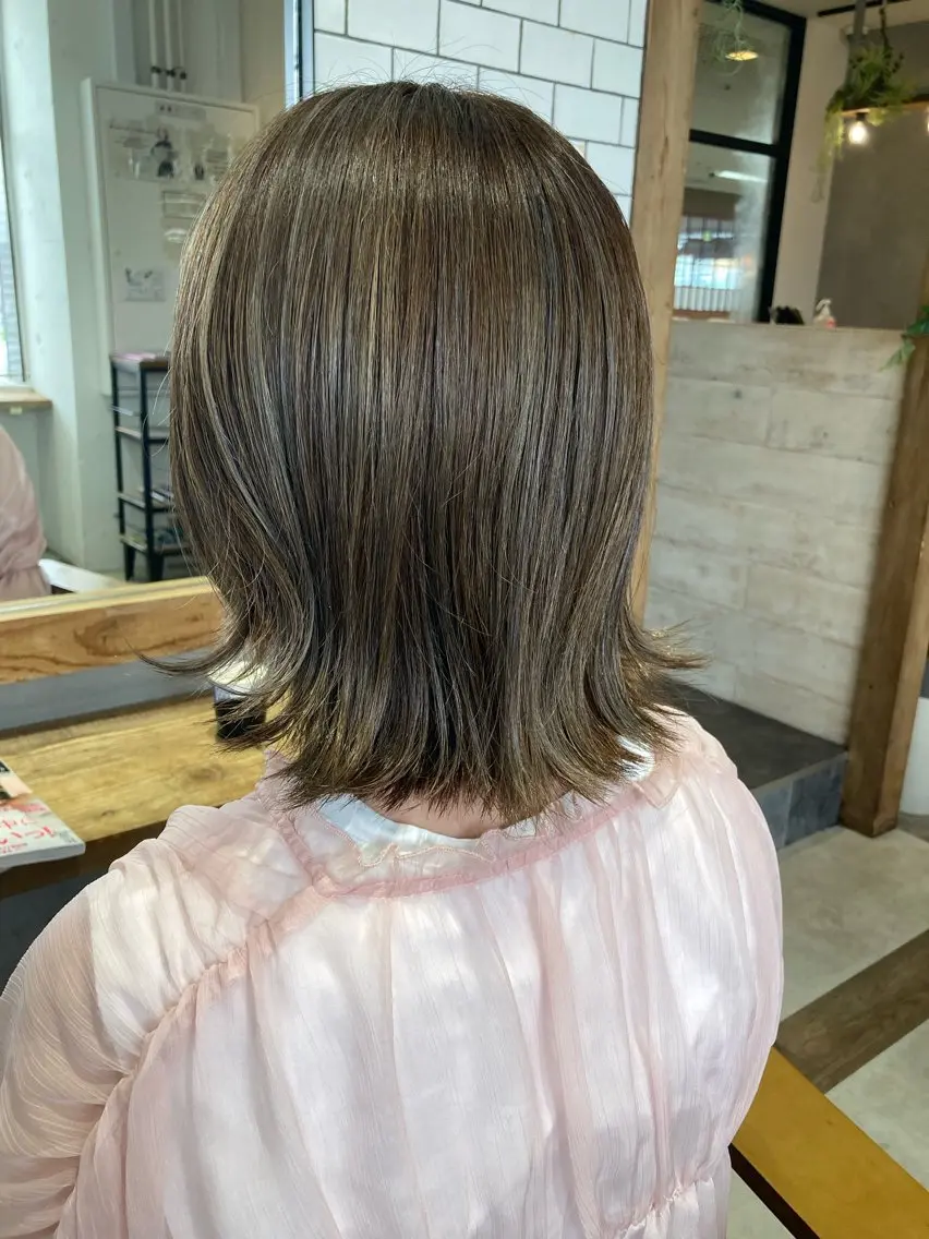 ミディアム カット ヘアカラー 菊地 優斗のヘアスタイル