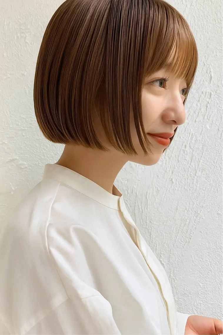 ミディアム 中村 樹菜のヘアスタイル