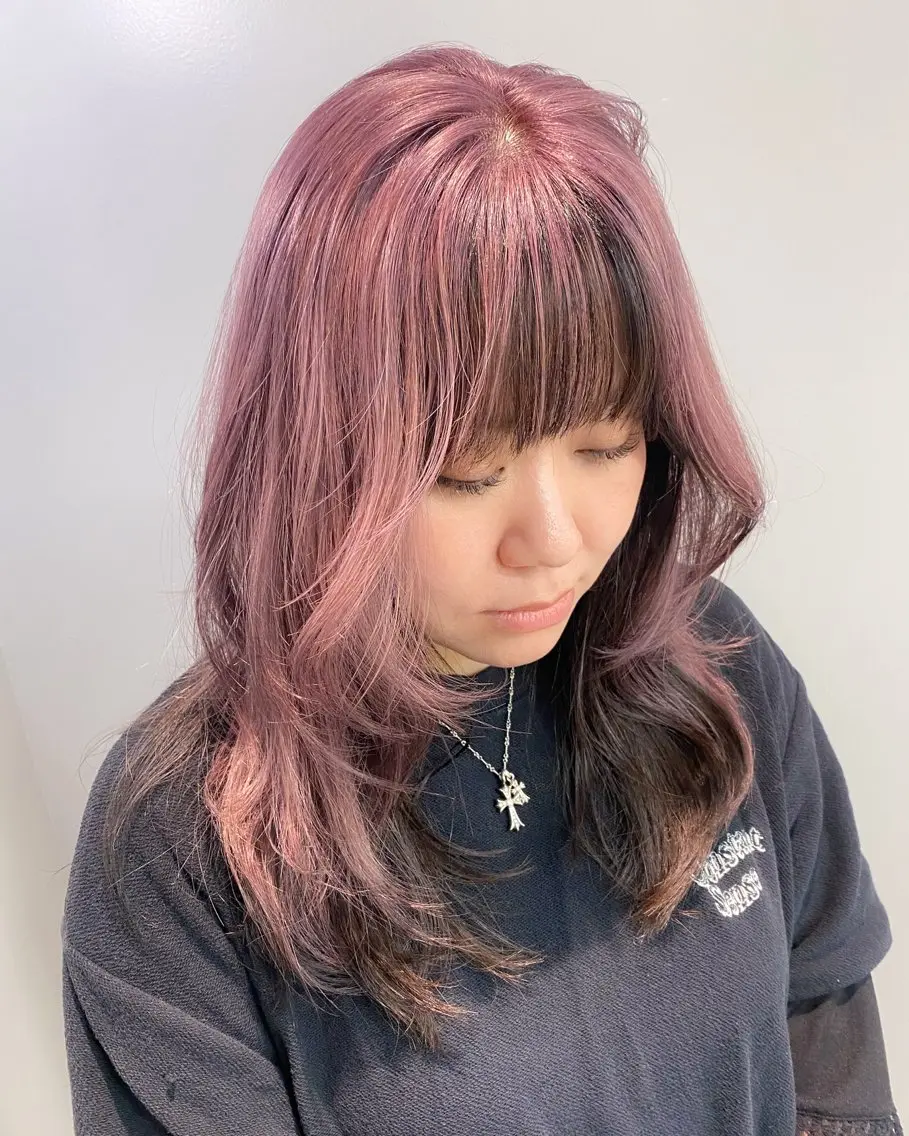 セミロング カラー ショートカットモデル 🧃Shionのヘアスタイル