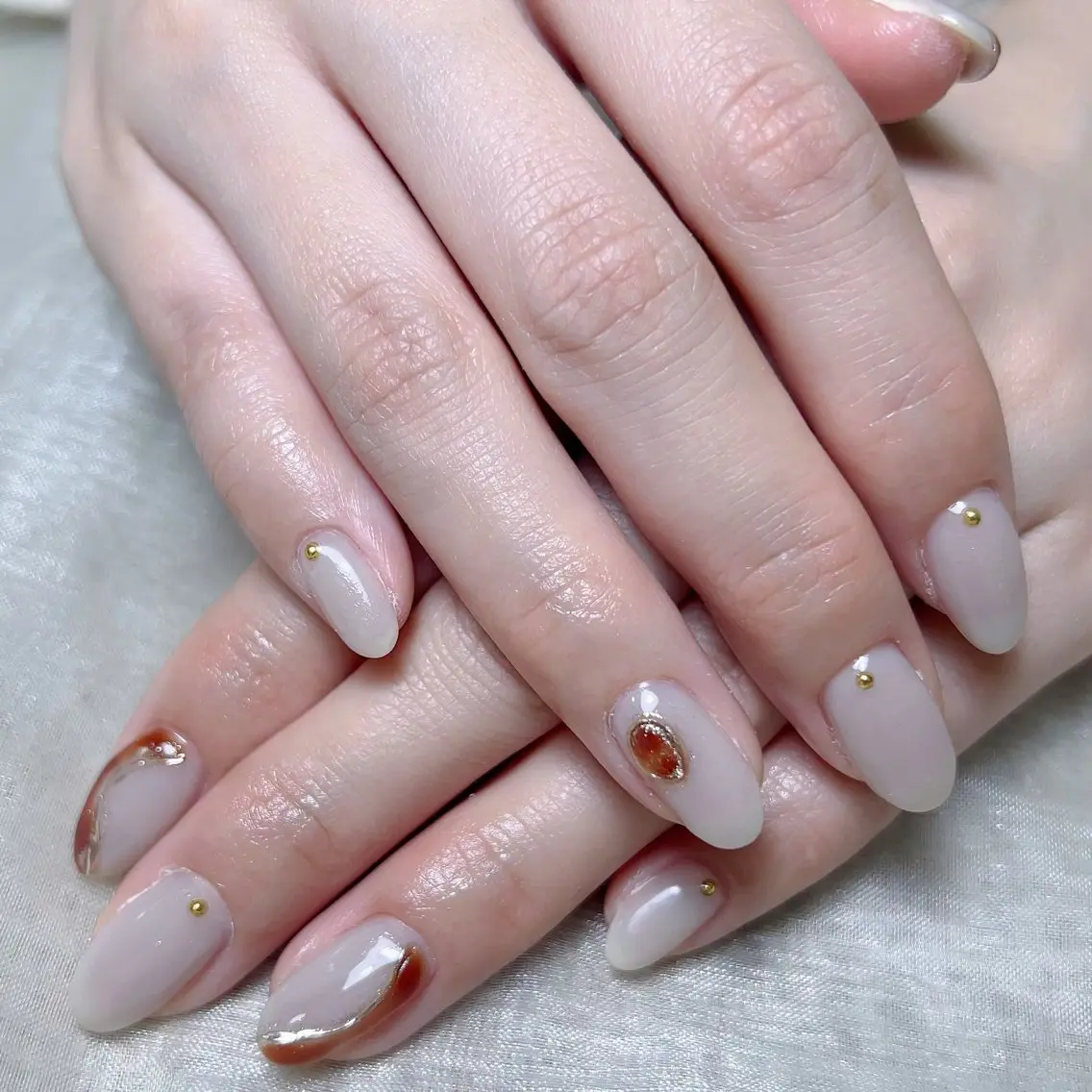 メンズ ネイル メンズ韓国風 アートネイル オーロラネイル ガーリー キラキラネイル ハンドネイル Nail salon 木にいるのネイルデザイン