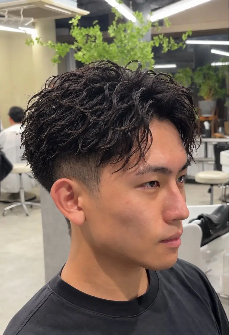 メンズカット+ツイストスパイラルパーマの写真