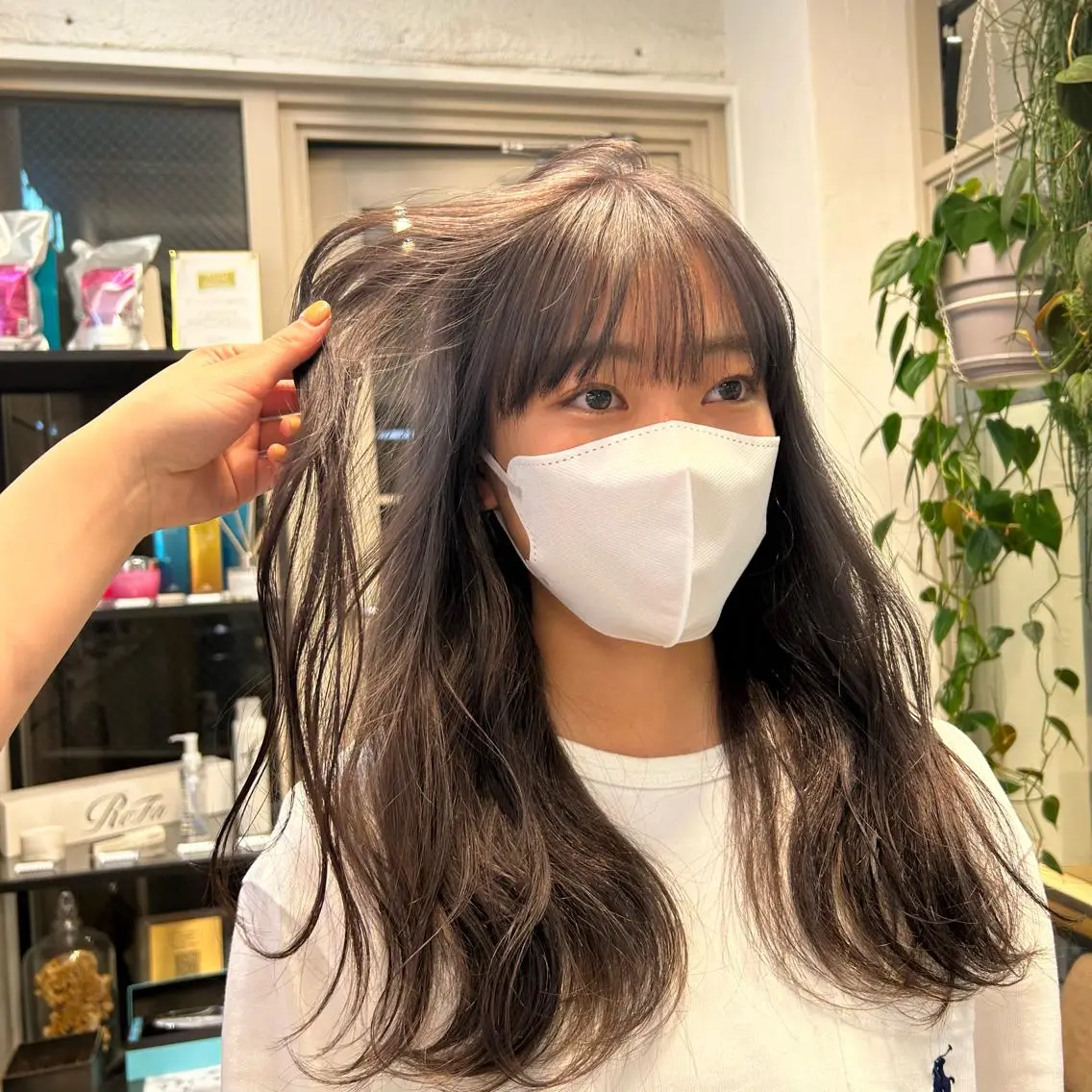 セミロング カラー グレージュ ❕マンツーマン施術❕ 🍊Moemiのヘアスタイル