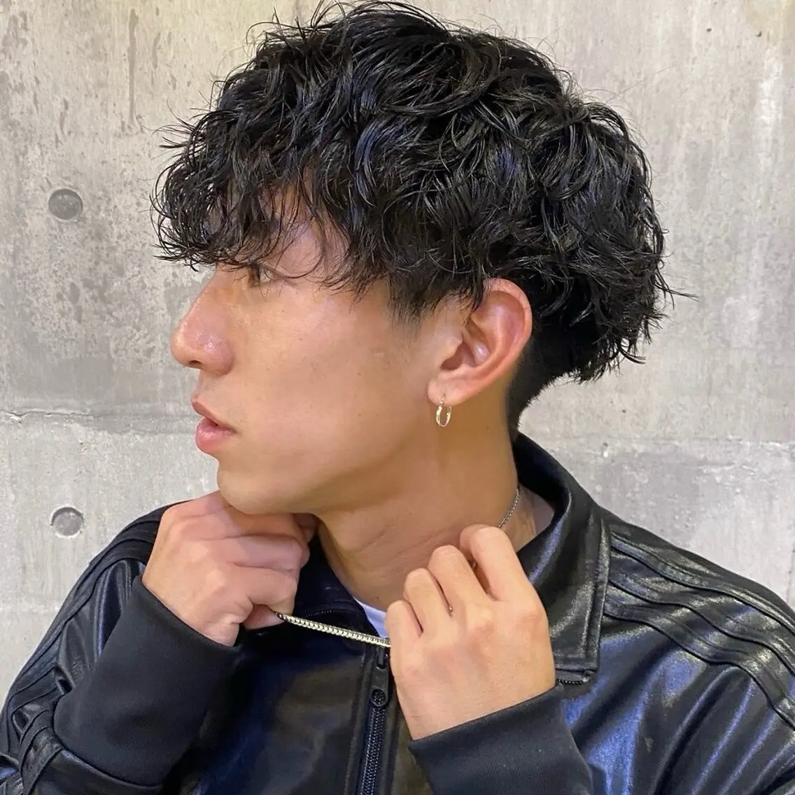 パーマ メンズ メンズパーマ 波巻きパーマ カット パーマ 比嘉 陽のヘアスタイル