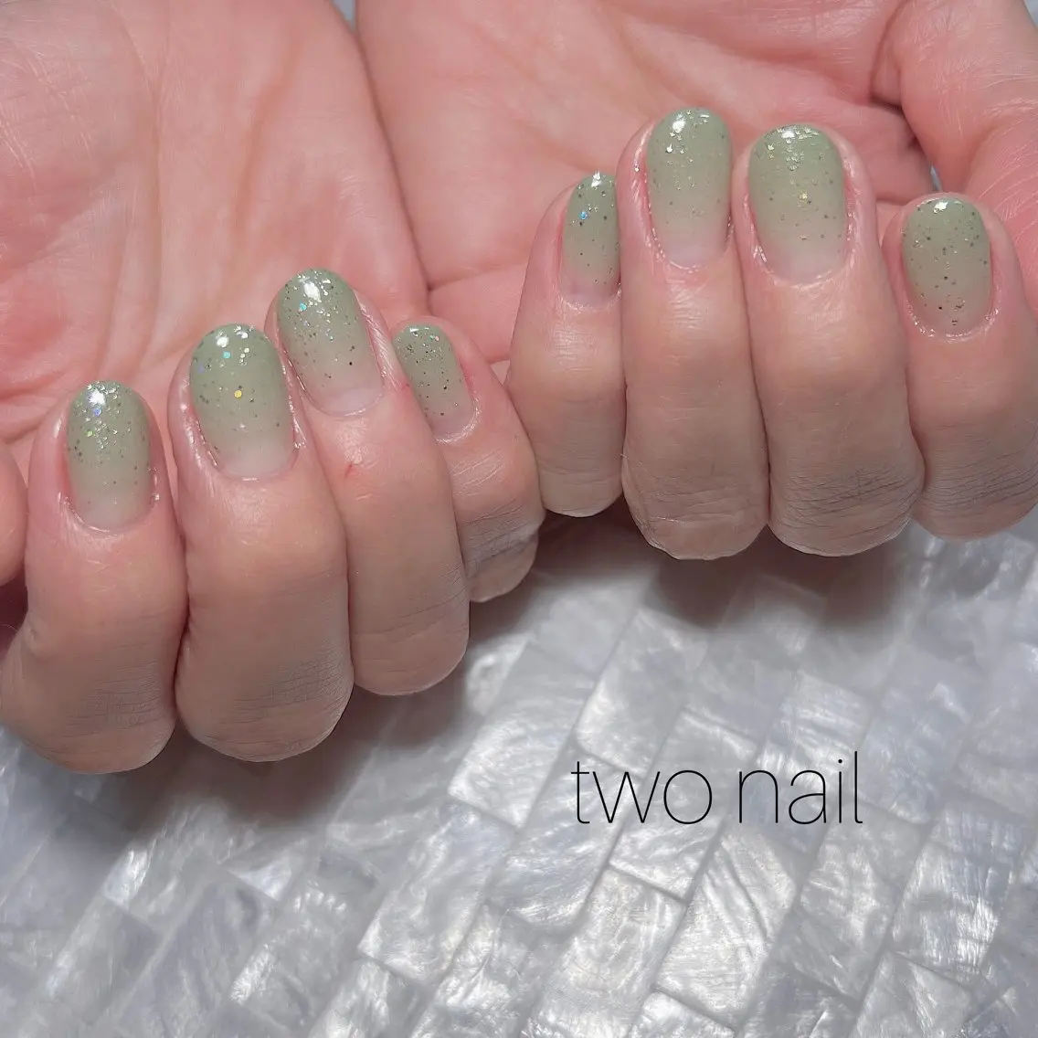 ネイル ネイルチップ ホワイト ハンドネイル two nailのネイルデザイン