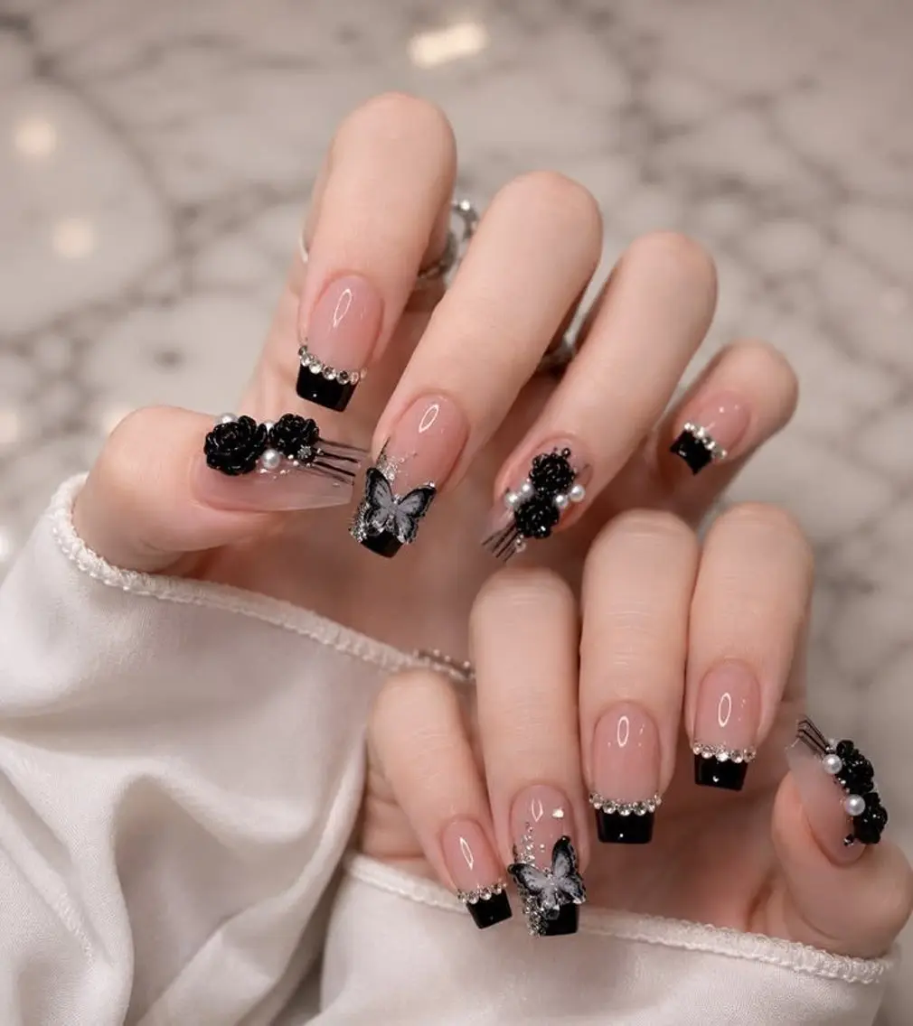 ネイル アートネイル 長さ出し フラッシュネイル フレンチネイル ジェルネイル ハンドネイル kana nailのネイルデザイン
