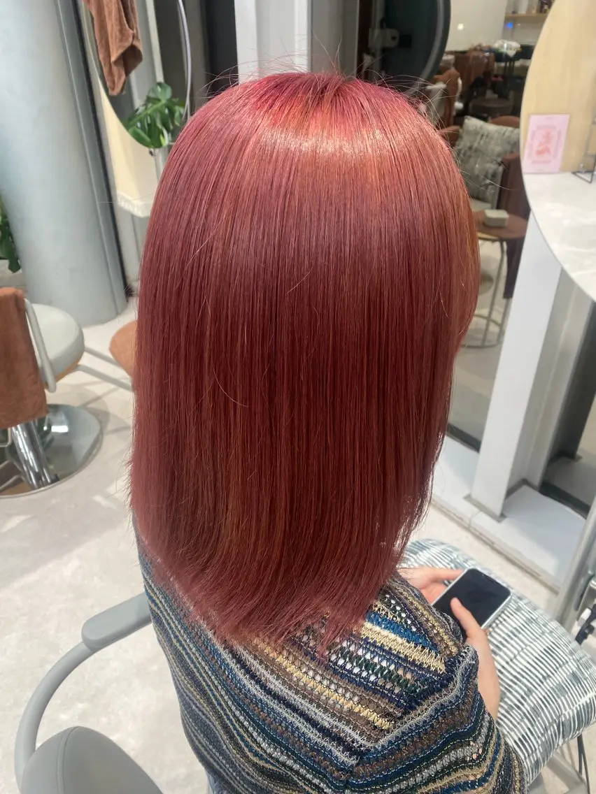 ミディアム カラー カット 🍓暖色カラー🍓 fuminaのヘアスタイル